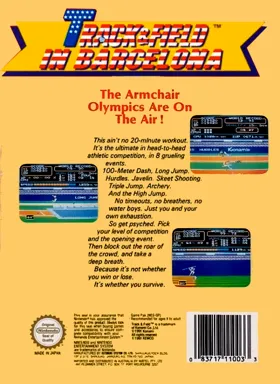 Track & Field in Barcelona (Europe) box cover back